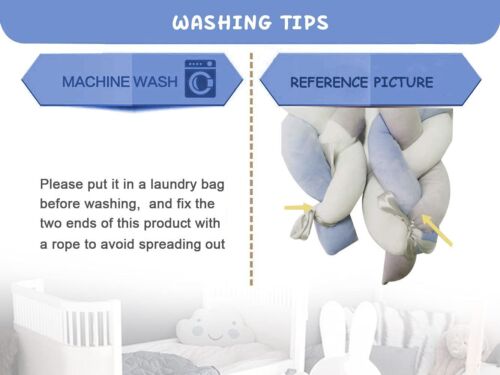 Cushion Soft Knot Pillow Handmade Soft Cushion Decor for Bedroom (Grey-Blue)