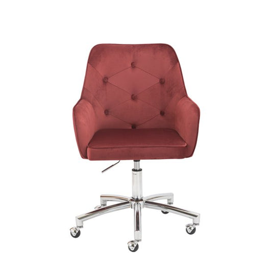 Family office chair, modern office chair padded linen work chair bedroom living room adjustable rotary dressing chair