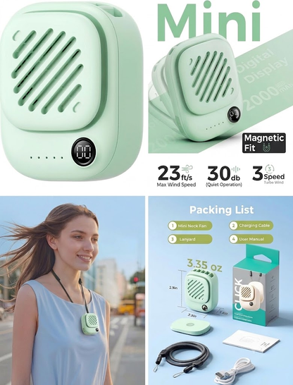 Mini Portable Neck Fan