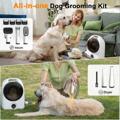 5-in-1 Dog Vacuum Grooming Kit