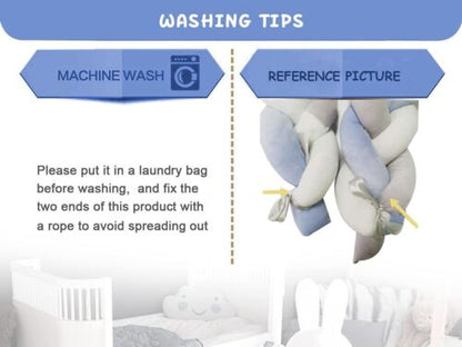 Cushion Soft Knot Pillow Handmade Soft Cushion Decor for Bedroom (Grey-Blue)