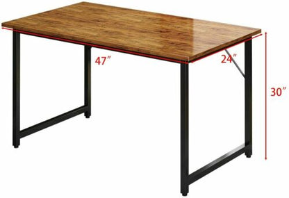 Computer Desk 47'', Writing Desk, Simple Study Table, Industrial Office Desk