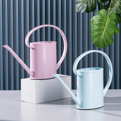 LEDREVN Small Watering can for Indoor Plants with Curved Handle 1.2L 40oz 1/3 Gallon Suitable for Home and Garden
