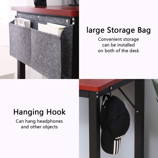 Home Office Desk Computer Desk w/ Storage Easy to Assemble Sturdy Writing Desk