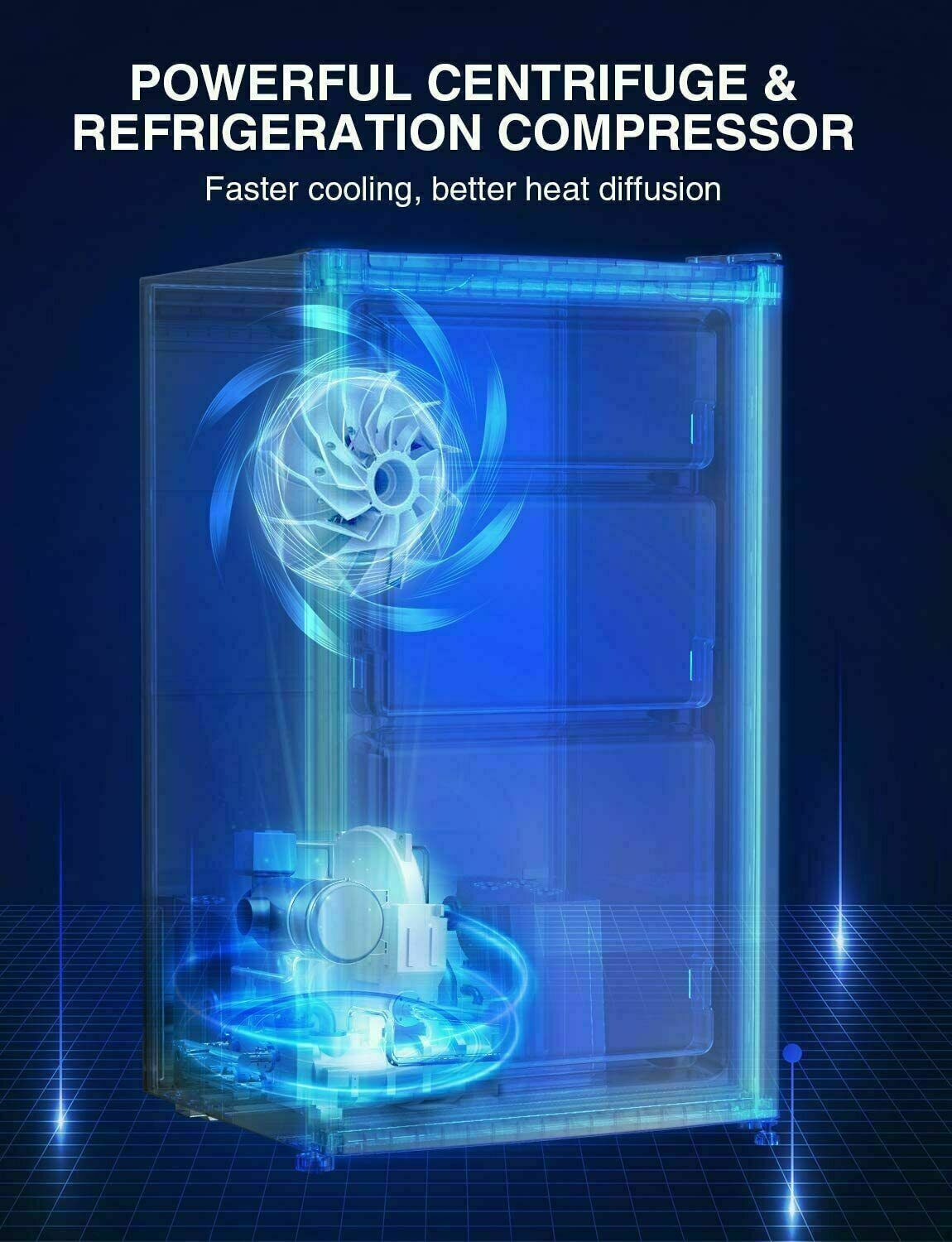 MINI FRIDGE W/ FREEZER Small Compact Refrigerator 3.2 Cu Ft Black NEW