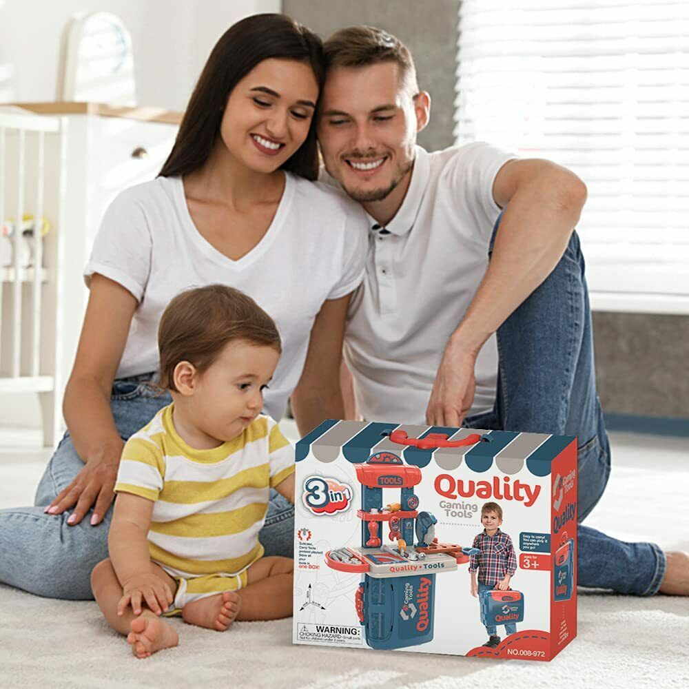 Kids Pretend Play Toy Tool Set Hammer Screw driver Repair Tools Educational Set