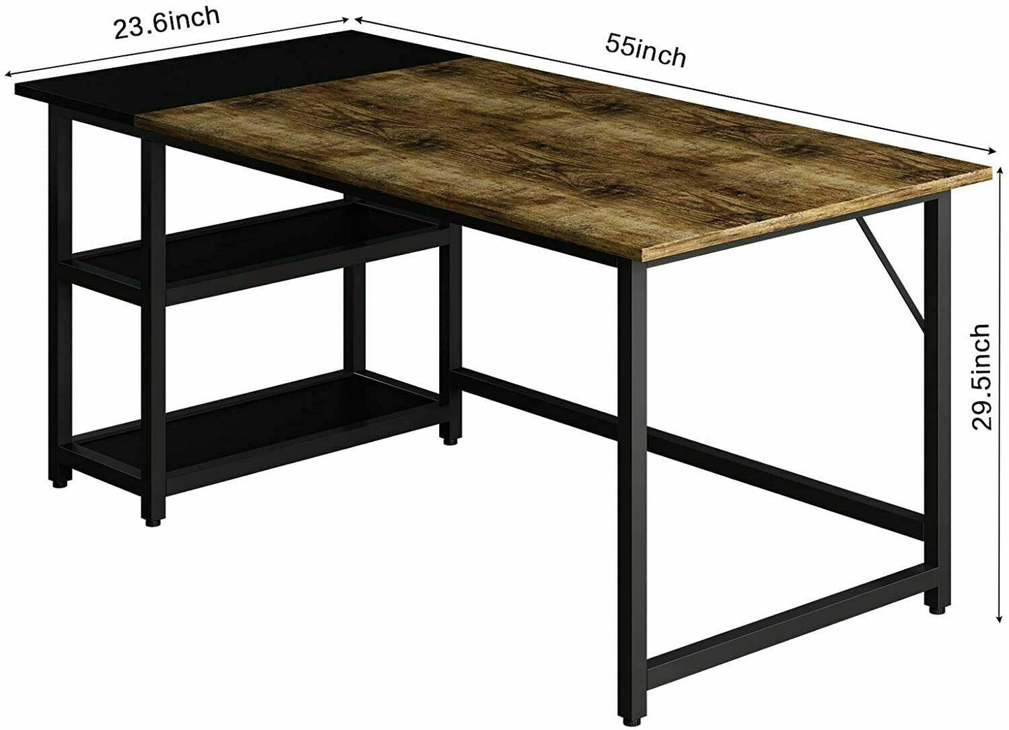 Computer Home Office Desk Small Work Study Writing Table 55"L*23.6"W*29.5"H