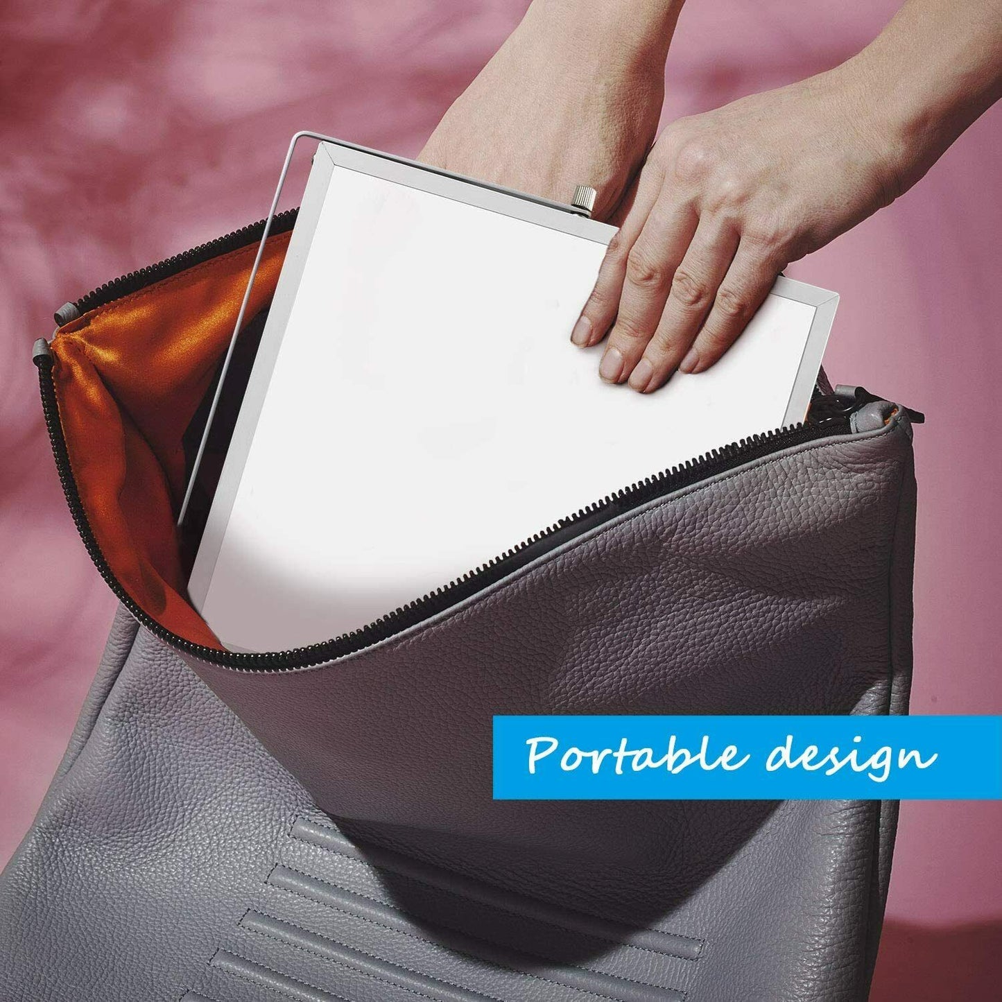 Magnetisches Desktop-Whiteboard 14" x 10" mit Ständer, tragbar, doppelseitig