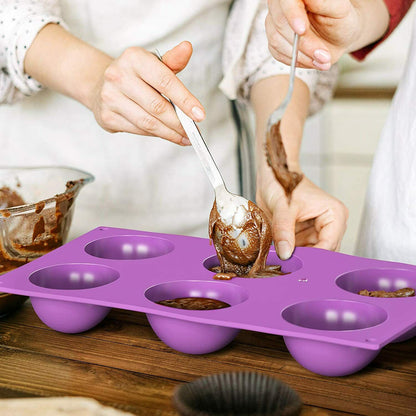 3 Pack Silicone Cake Mold Hot Chocolate Bombs Mould 2.75" Half Ball Sphere US