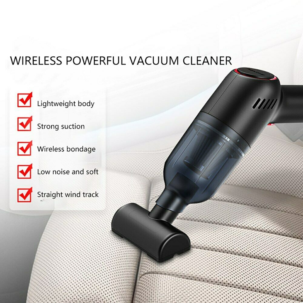 Powerful Car Vacuum Cleaner, Portable Wet&Dry Handheld strong Suction Car white