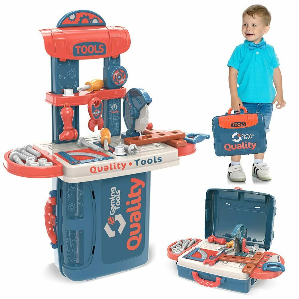 Kids Pretend Play Toy Tool Set Hammer Screw driver Repair Tools Educational Set