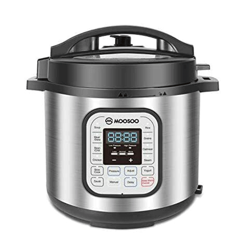 Moosoo 12-in-1 Electric Pressure Cooker Stainless Steel Instant Pot