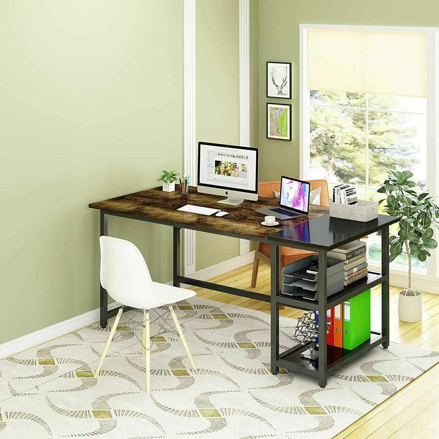 Computer Home Office Desk Small Work Study Writing Table 55"L*23.6"W*29.5"H