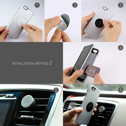 Car Mount Air Vent Magnetic Phone Holder 360 Rotation For iPhone Galaxy GPS