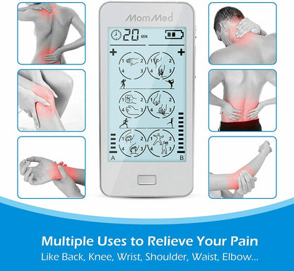 Muscle Stimulator and Rechargeable Touch Screen TENS Machine Pulse Massager