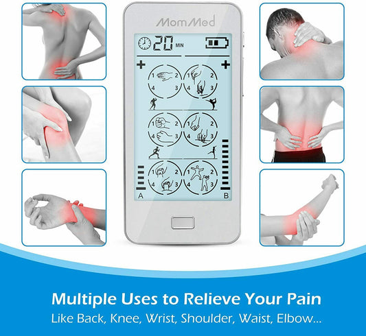 Muscle Stimulator and Rechargeable Touch Screen TENS Machine Pulse Massager