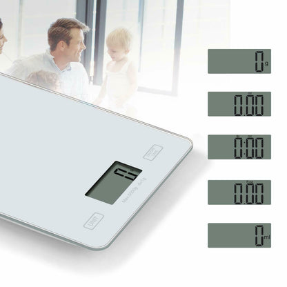 Digital Kitchen Food Cooking Scale Weight Balance in Pounds, Grams, Ounces,& KG