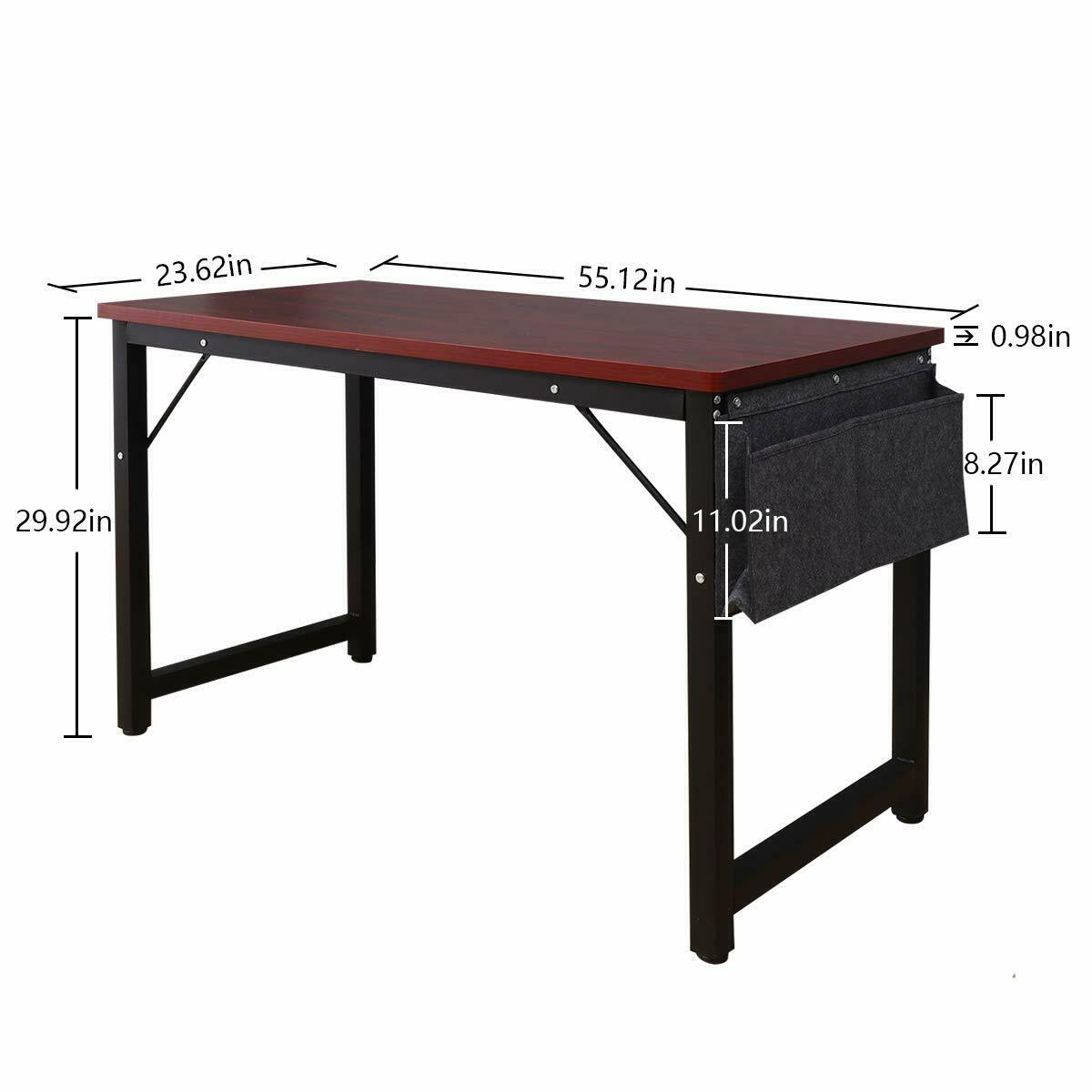 Home Office Desk Computer Desk w/ Storage Easy to Assemble Sturdy Writing Desk