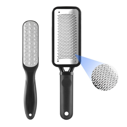 Foot File 2 Pack Foot Scrubber Callus Remover for Feet, Stainless Steel
