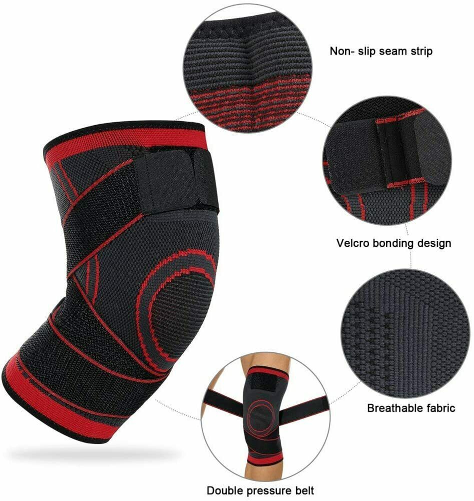 Rodilleras para hombres, mujeres, rodilleras, rodilleras antideslizantes, mangas de compresión