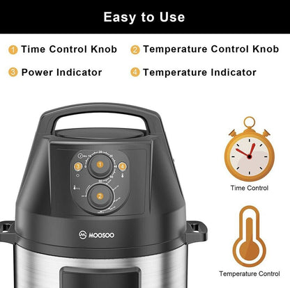 PRESSURE COOKER AIR FRYER LID #XJ-KZJ-A. LID ONLY Roaster 6 Qt