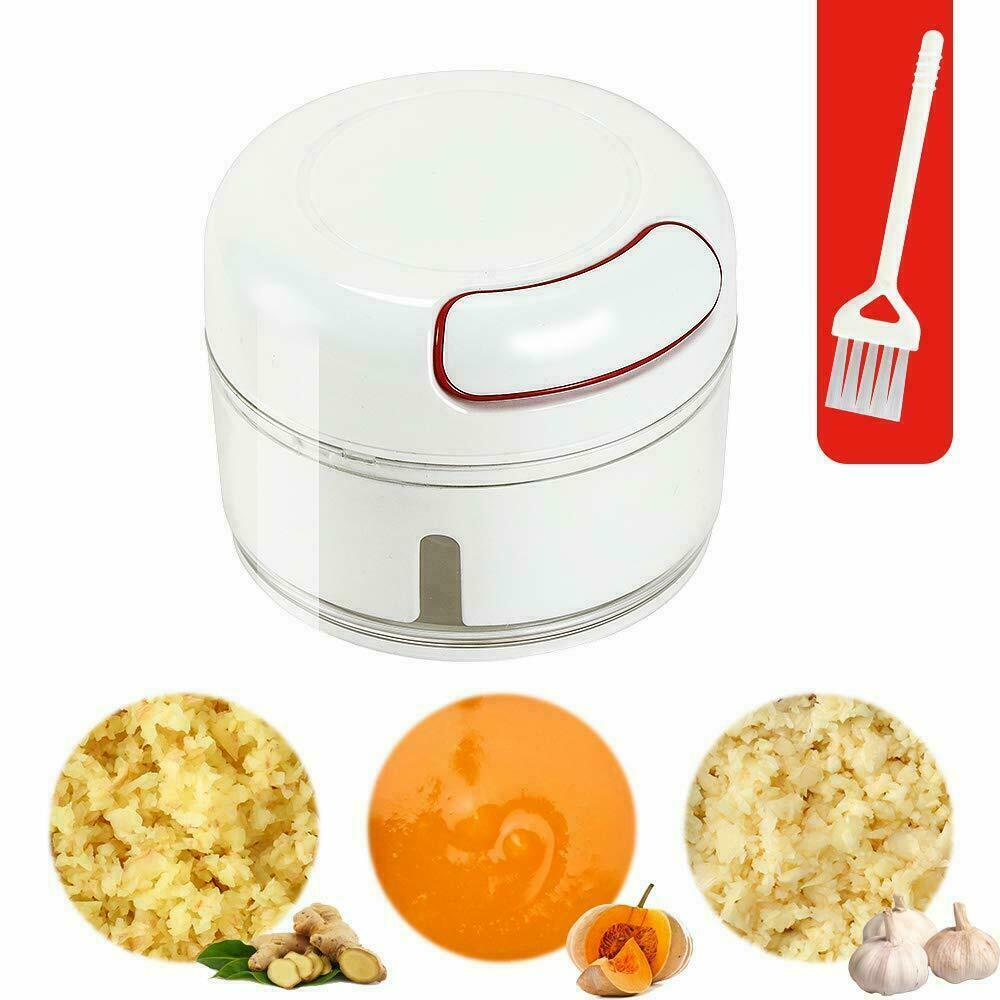 Fruit Vegetable Onion Garlic Cutter Press Manual Food Speedy Chopper Mini Slicer
