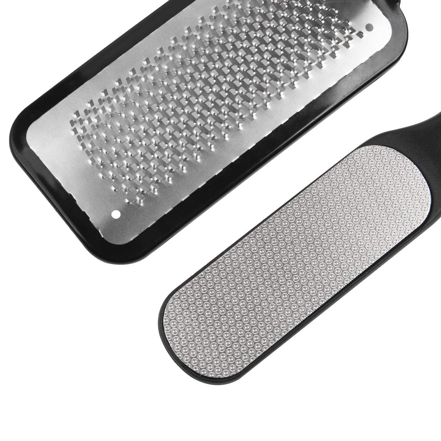 Foot File 2 Pack Foot Scrubber Callus Remover for Feet, Stainless Steel
