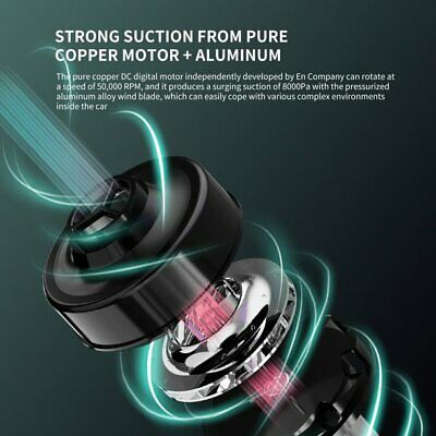 Powerful Car Vacuum Cleaner, Portable Wet&Dry Handheld strong Suction Car white