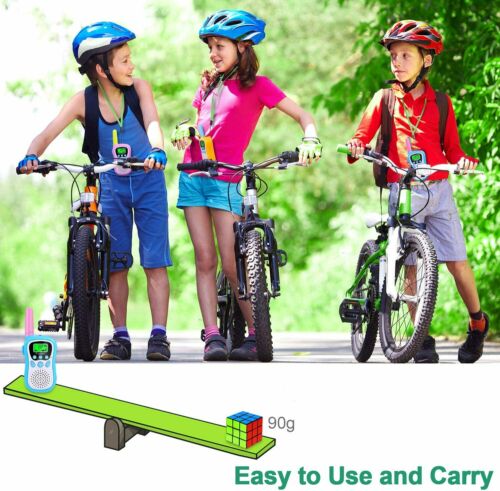 Walkie Talkies para niños, paquete de 3, Fuzaws 22 canales con clip para cinturón, rango de 3 KM